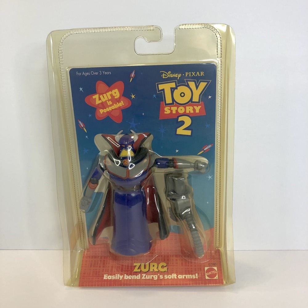 Zurg Pixar Disney Toy Story 2 Bendable Poseable Toy Figure Collectible NIP